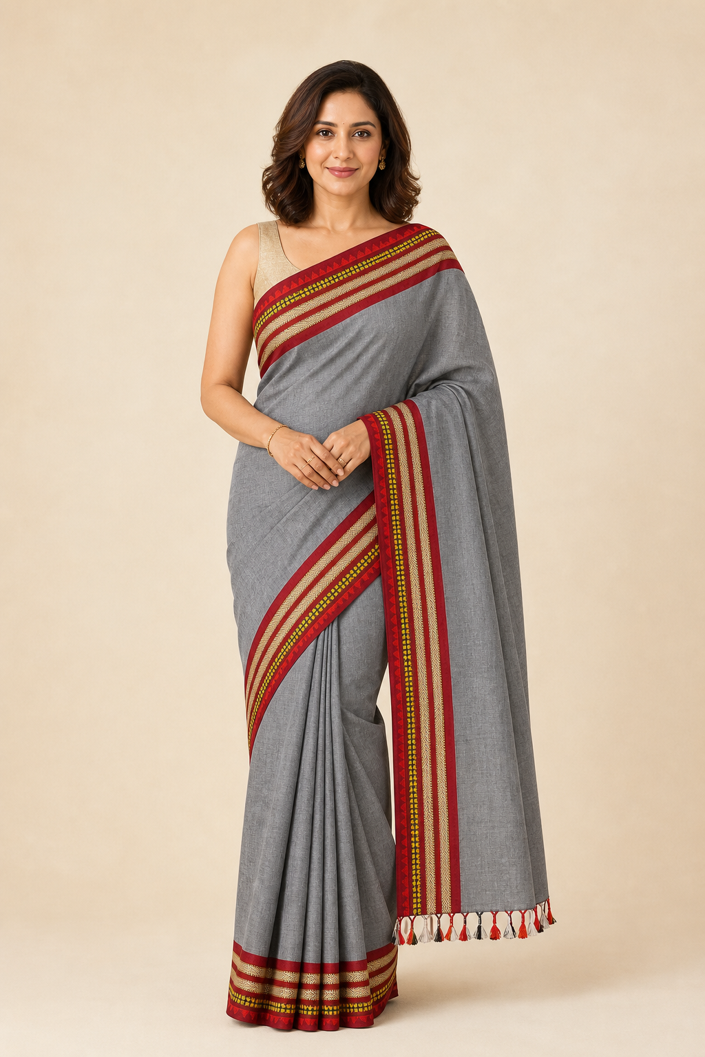 Isha Cotton Handcrafted Saree